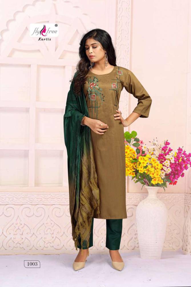 Fly Free Zian Ethnic Wear Fancy Designer Ready Made Dress Collection